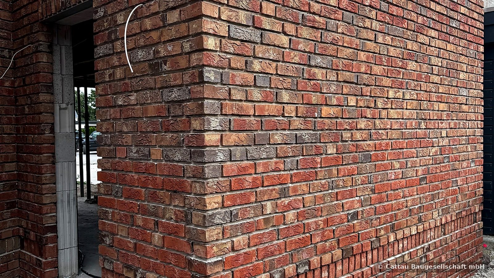 Präzise handwerkliche Ausführung von Mauerwerk